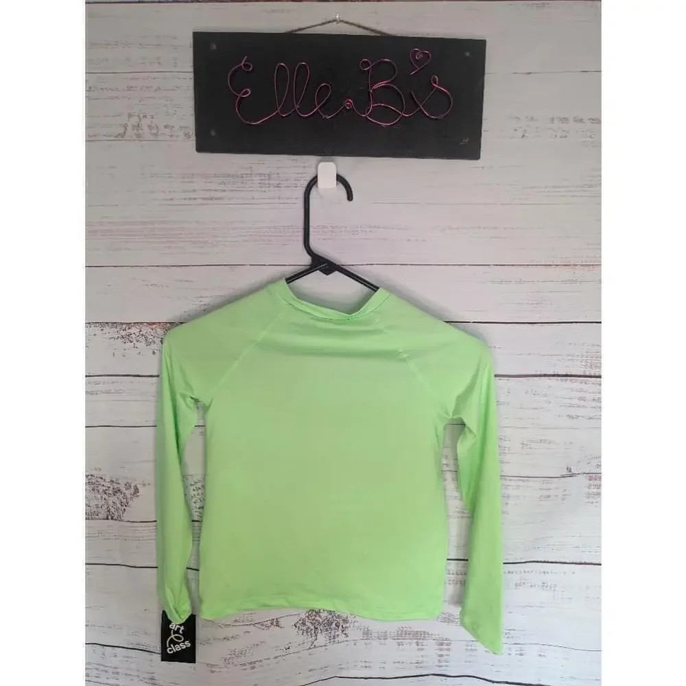 NWT Boys Long Sleeve Swim Tee M